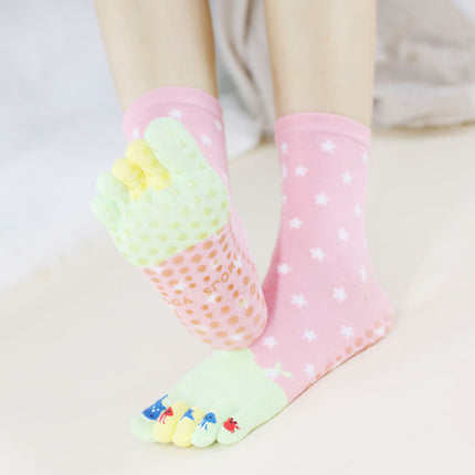 2025 new yoga socks non-slip professional women's five-finger socks pilates socks indoor sports fitness toe socks