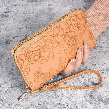 Factory new wallet women's long Korean fashion hand-held change purse zipper multi-functional women's mobile phone bag