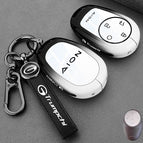 Type a [round leather buckle] black and white