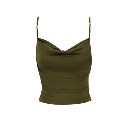 Ad327 Sexy Fashion Suspender Tube Top Cross-Border Export Summer New Style Comfortable and Skin-Friendly Backless Top