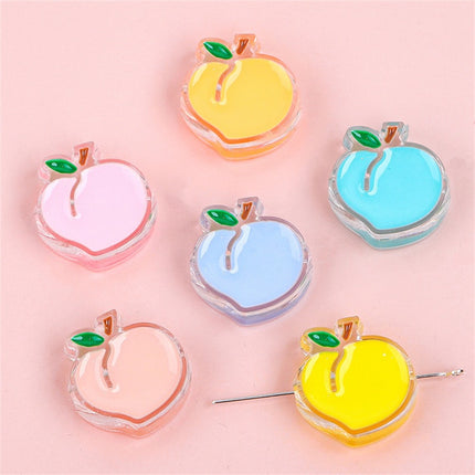 Acrylic love five-pointed star drop oil cartoon accessories DIY bracelet material homemade mobile phone case key chain hanging chain