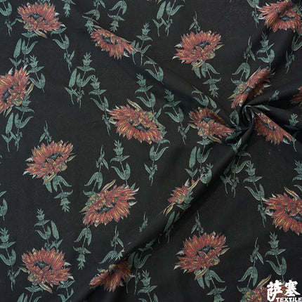 Hemp Cotton Digital Printed Fabric Yunnan Lijiang Retro Bohemian Fabric Hotel Pillow Bar Tablecloth