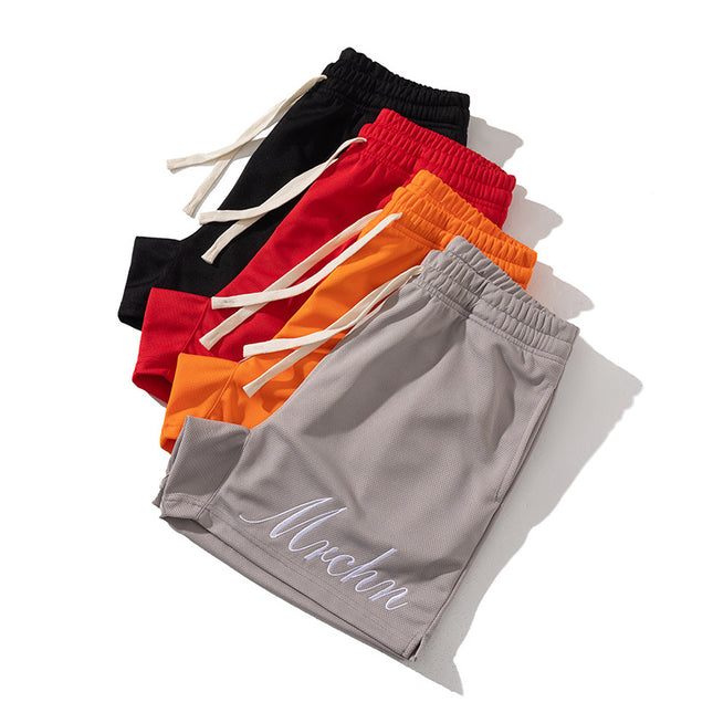 Carefully Selected New Quarter Pants, Summer American Simple Embroidered Letters Casual Sports Pants, No More Than Knee-Length Shorts Training Pants