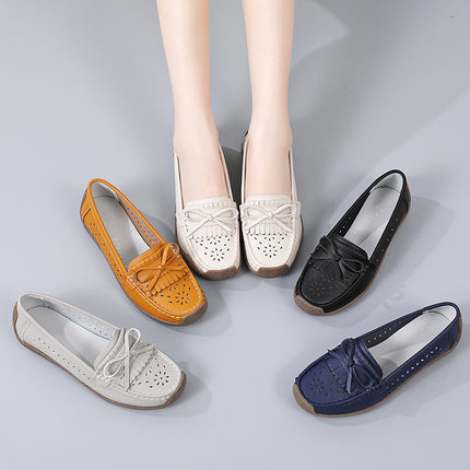 Cross-Border Large Size 2025 New Spring Flats for Women, Fashionable Soft-Soled Mom Shoes, Women's Casual Shoes, Sizes 35-44