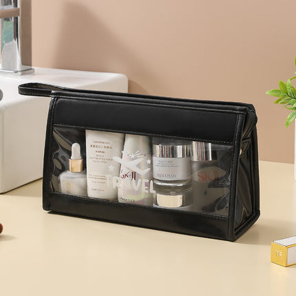 Transparent PVC Wash Bag Portable Shoulder Dry and Wet Separate Bag Swimming Fitness Bath Bag Waterproof Makeup Storage Bag