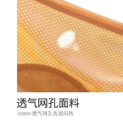 Physiological underwear women's menstrual period leak-proof big aunt pants period holiday safety physiological pants waist ice silk summer thin