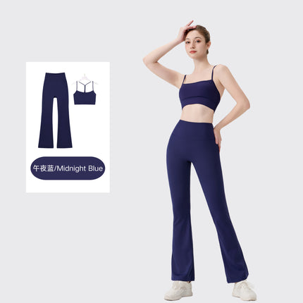 [in Stock] Ld Speaker Y-Shaped Vest Set Long Sleeve Women's Slim Fit Jacket Stretchy Sports Yoga Wear
