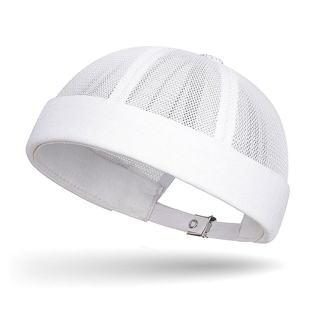 Cross-Border Solid Color Plain Cap Men's Summer Breathable Melon Cap Women's Hip-Hop Outdoor Casual Fashion Brimless Hat