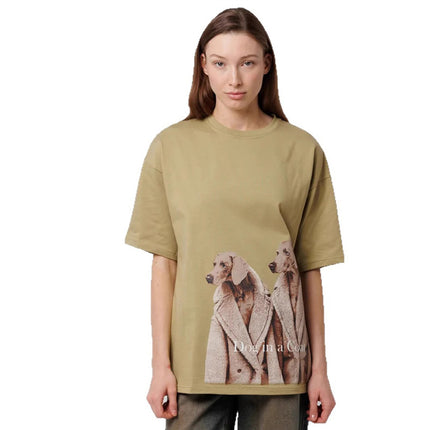 Tops for Dogs, Fashionable New Retro Summer Oversize Elegant, Versatile, Handsome and Personalized Loose Printing 2025