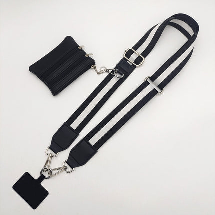 Hot-selling mobile phone strap replaceable detachable hand strap with coin purse mobile phone lanyard Amazon cross-border