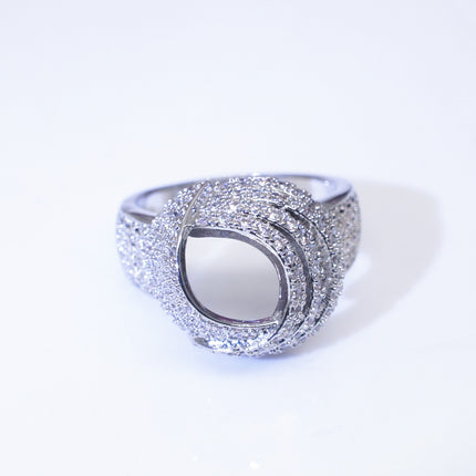 Ebay Best Selling Creative Wrapping Diamond Ring European and American Women's Fashion Engagement Party Ring Jewelry R4992