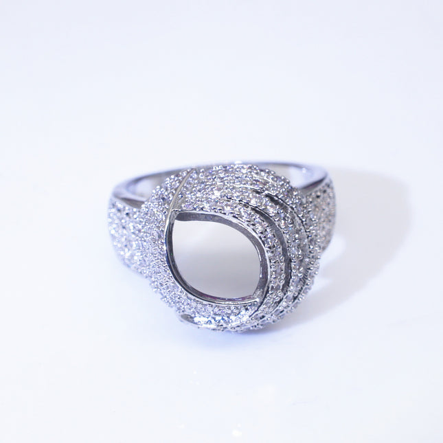 Ebay Best Selling Creative Wrapping Diamond Ring European and American Women's Fashion Engagement Party Ring Jewelry R4992