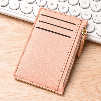 Ultra-thin Card Holder Women's Small Multi-card Bank Card Holder Simple Mini Wallet One-piece Driving ID Card Holder