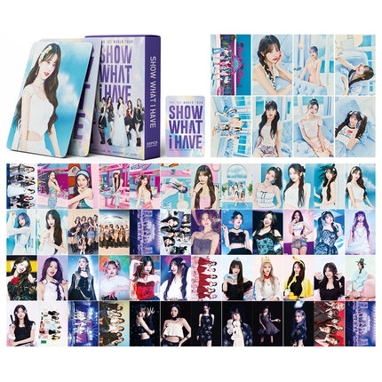Korean Star 55 Boxed Small Cards Stray (g) I-Dle Ive Ateez Collection Lomo Cards Cross-Border