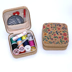 Vintage cork flower sea set - 11 color threads + 6 accessories