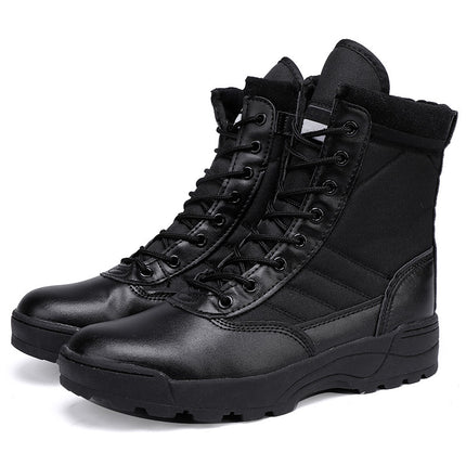 Distribution of Cross-Border Men's and Women's Training Boots, Camping Hiking Tactical Boots, Wear-Resistant Rubber High-Top Outdoor Hiking and Mountaineering Boots