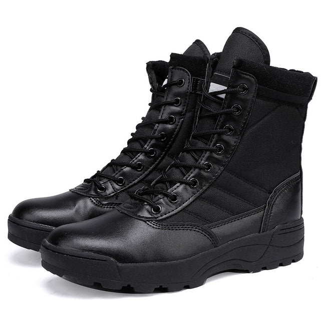 Distribution of Cross-Border Men's and Women's Training Boots, Camping Hiking Tactical Boots, Wear-Resistant Rubber High-Top Outdoor Hiking and Mountaineering Boots