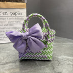 Green and purple bow style / Small length, width and height: 29*9*15