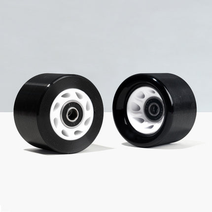 6242 double-row roller skates car wheel four-wheel skates high hardness speed pulley roller skates PU non-flash wheels