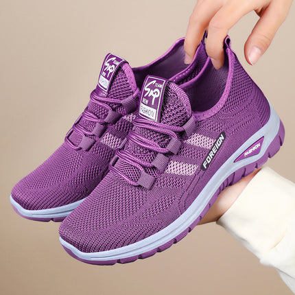 Shoes for Women, New Versatile Shallow Casual Shoes, Breathable Mesh Women's Shoes, Soft Soles, Comfortable Single Shoes, Thick-Soled Shoes for Women