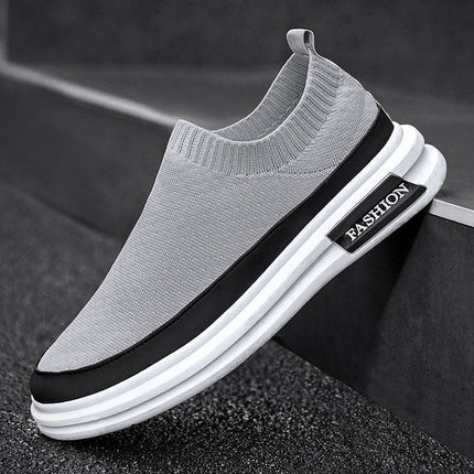 Men's Shoes Summer Breathable 2023 New Style Shoes Men's One-Pedal Handsome Men's Casual Deodorant Mesh Fashionable Shoes