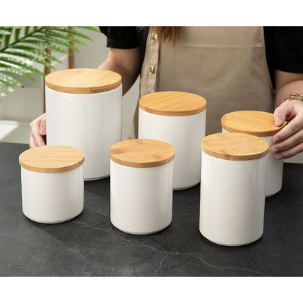 Cross-border ceramic cans, tea, coffee beans, storage cans, kitchen miscellaneous grains, seasoning, sealed cans, logo printing and wholesale