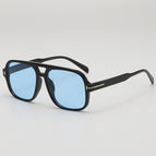 Black frame blue film