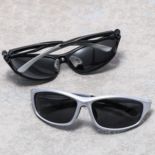 Cross-border European and American Outdoor Sports Polarized Sunglasses Women's Windproof Riding Glasses Ins Style Sunglasses Men's Advanced Sense