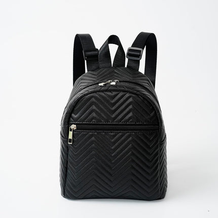 Cross-border Hot Sale Mini Women's Backpack 2024 New Multicolor Printed Wave Embroidered Colorful Belt Backpack