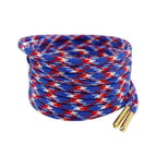 #8624 blue-white-red+gold metal head / 60cm [4mm wide, one pair]