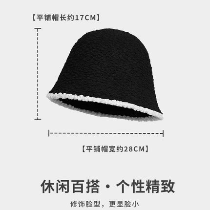 Maternity Postpartum Hat Autumn and Winter Fisherman Hat for Women, Postpartum Discharge Outing Head Protection Windproof Warm Plush Fisherman Hat