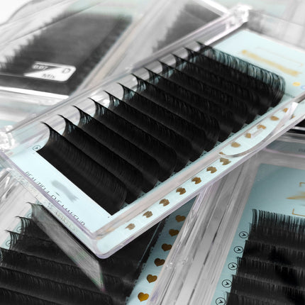 Grafted Eyelashes J/Lc/Ld/L/M/I Curved Foreign Trade Curvature Thick Curling High Temperature Non-Returning European and American False Eyelashes