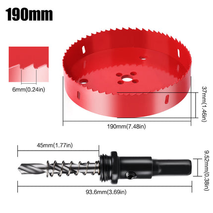 M42 bimetal hole opener woodworking iron pipe aluminum gypsum board drill hole opener PV woodworking suit