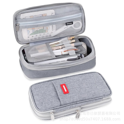 Large-Capacity Retractable Pencil Case Stationery Box in Japanese and Korean Style, Macaron Color, Upgraded Version for Primary and Secondary School Students, in Stock