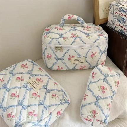 Large-Capacity Partitioned Makeup Bag, High-End Portable Storage Bag, Wholesale in Stock, Exclusively for Cross-Border Sales, Supports Labeling and Dropshipping