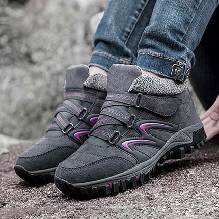 Men's and Women's Winter Middle-aged and Elderly Walking Shoes fleece-lined Warm Outdoor Shoes Women's Shoes Thickened Casual Sports Cotton Shoes plus size