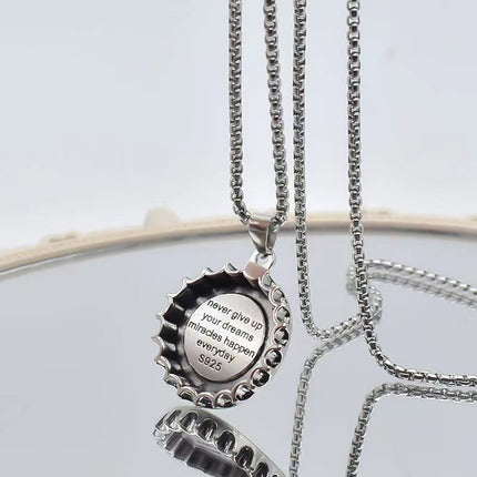Coke bottle cap sweater chain men's and women's trend personality long high sense pendant European and American hip hop accessories necklace wholesale