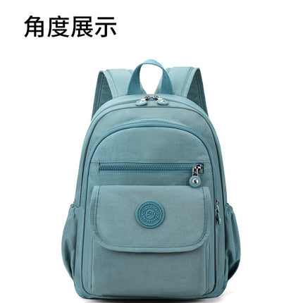 2025 New Simple Casual Women's Korean Style Solid Color Backpack Fashionable Large Capacity Backpack Women's Travel Bag