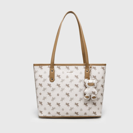 [Same Style as Zhao Zhaoyi] Pegasus Tote Bag, Sturdy Large-Capacity Handbag for Office Workers, Commuter Bag for College Students
