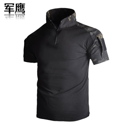 2024 Cross-border Supply G2 Tactical Camouflage Military Fan Frog Clothing Short-sleeved Tactical Cotton Men's Training Wear-resistant Scratch-resistant T-shirt