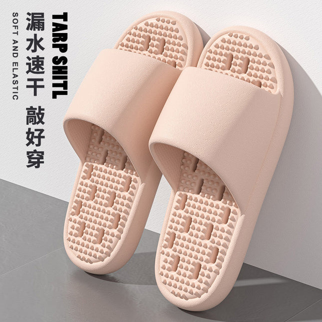 Mute Leakage Slippers Women's Bathroom Bath Non-Slip Home Indoor Toilet Hollow Hole Eva Slippers