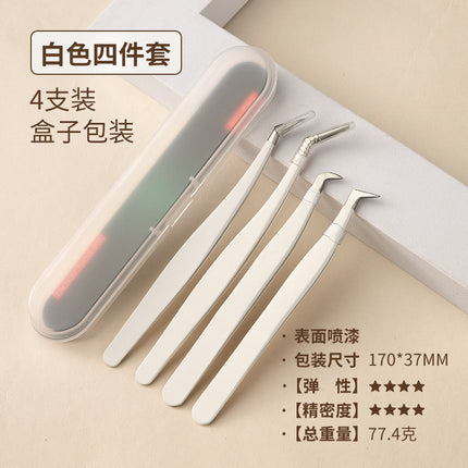 Eyelash tweezers grafting false eyelash tweezers high precision eyelash tweezers grafting eyelash clip eyelash stainless steel tweezers