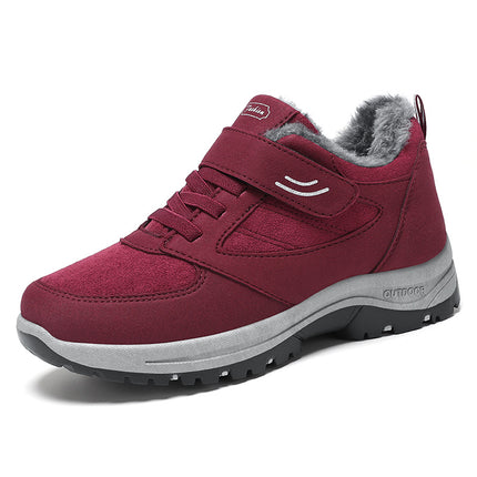 Women's Cotton Shoes 2025 Couple's Walking Warm Cotton Boots Factory Direct Sales Casual Fleece-Lined Plus Thick Snow Boots for Middle-Aged and Elderly People