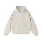 Hooded model-white flower gray / S
