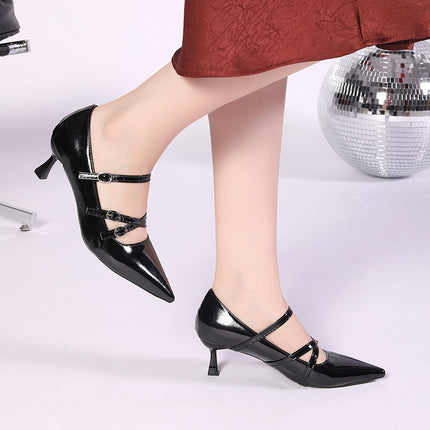 Niche French Fashion High-Heeled Shoes, Toe-Cap Sandals, Fairy Shoes, 2025 New Spring and Summer Elegant Lady Shoes