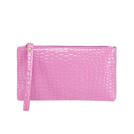 New PVC Women's Coin Purse Crocodile Clutch Bag Creative Gift Long Fashion Mobile Phone Bag Wholesale One Piece