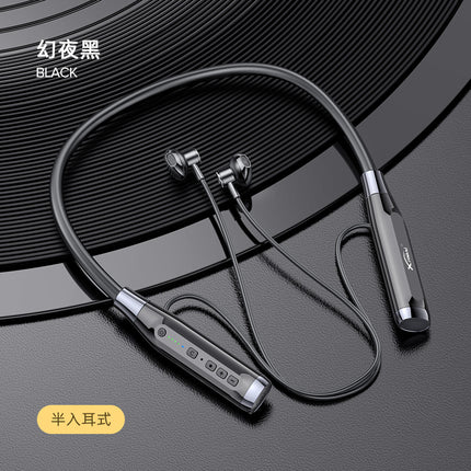 [Factory in stock] Wireless Neck-Hanging Bluetooth Headset with Large Power and Long Endurance Noise Reduction Wireless Sports Insertable Card