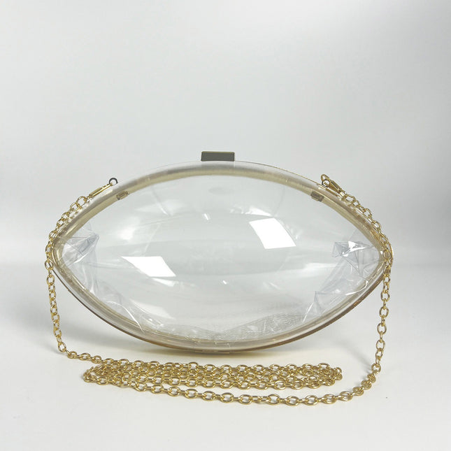 2025 New Summer Style Personalized Acrylic Transparent Ball Bag Shoulder Crossbody Bag Chain Small Bag Evening Dress Bag