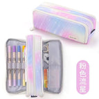 Double-open pencil case [starry sky pink]
