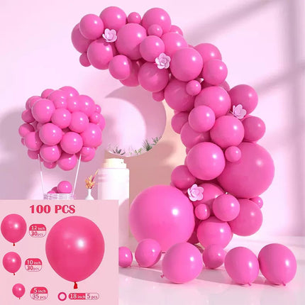 Amazon Macaron Solid Color Balloon Package Garland Wedding Birthday Party Balloon Chain Set Wedding Essential